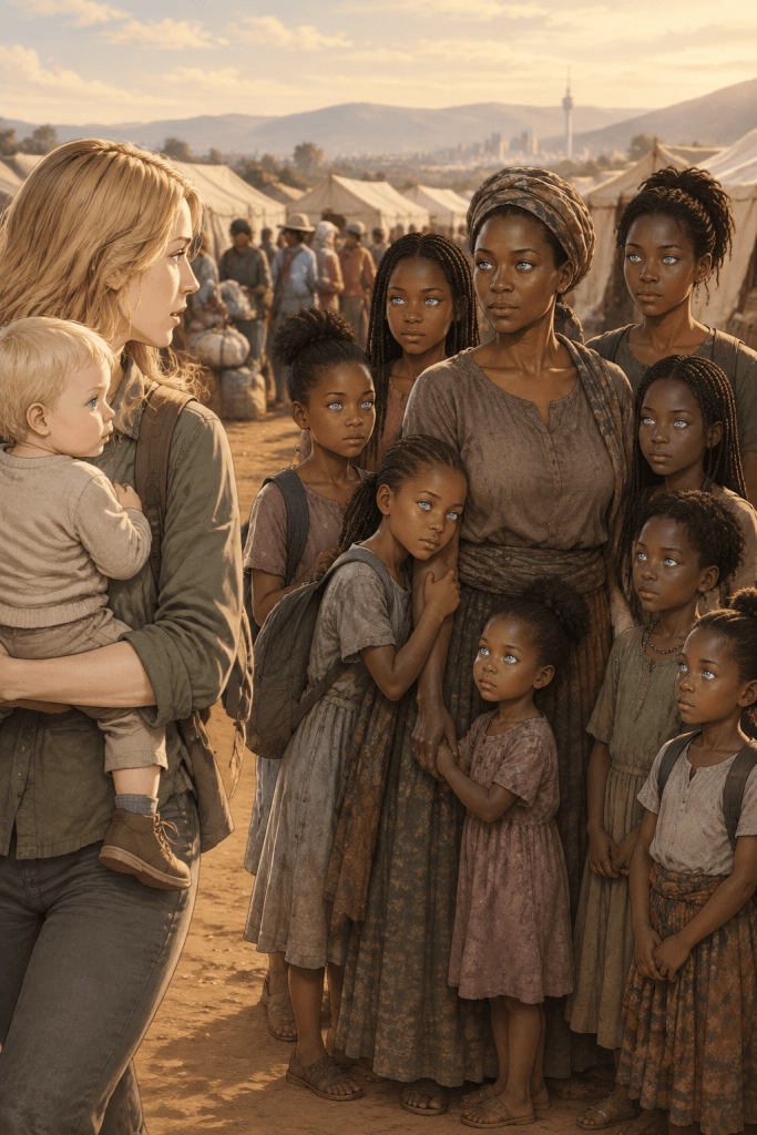 Sandi meeting Mpho and daughters, carrying Indra and finding Kendra. Quantum Gravity - Azad.