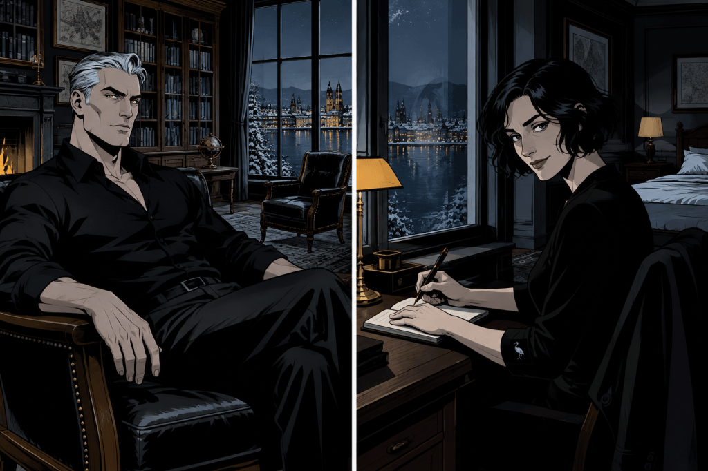 Tarmo and the writer. Chaos Magic II - Azad.